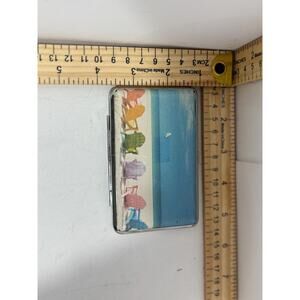 RYO Beach Design Cigarette Case – Silver Frame, PU Leather